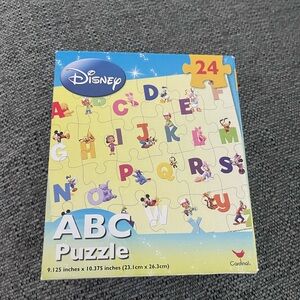 Disney ABC Puzzle with Colorful Letters and Characters